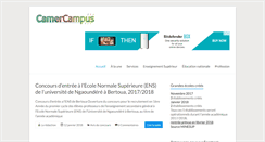 Desktop Screenshot of camercampus.com